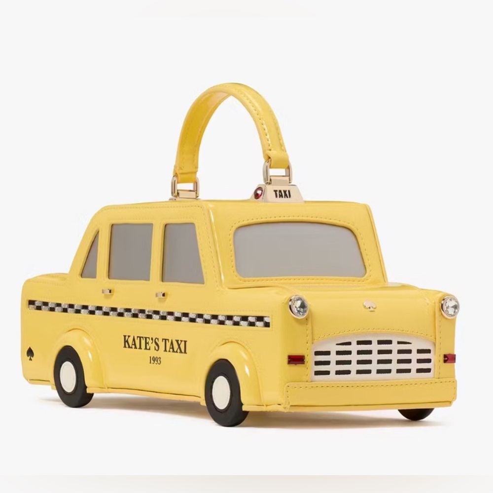 Last one!♠️Kate Spade New York NYC 3D Big Apple Kate’s Taxi Crossbody Bag - Picture 1 of 12